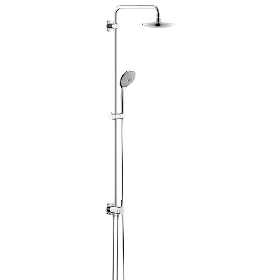 Grohe euphoria duschsystem mit umstellung für die wandmontage duscharm 390 mm
