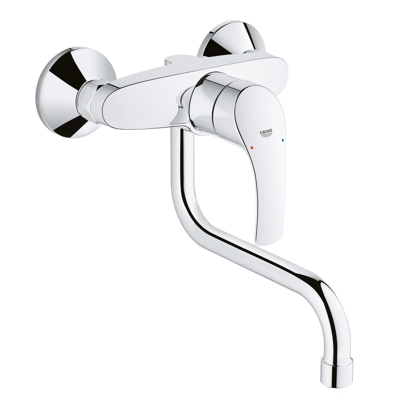 Grohe Eurosmart Einhand-Spültischbatterie, für Wandmontage Ausladung: 217 mm - 31391002 | REUTER
