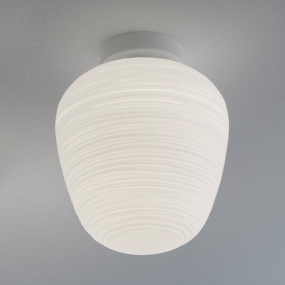 Plafond léger compact, finition en cuir satiné de ALEMAR