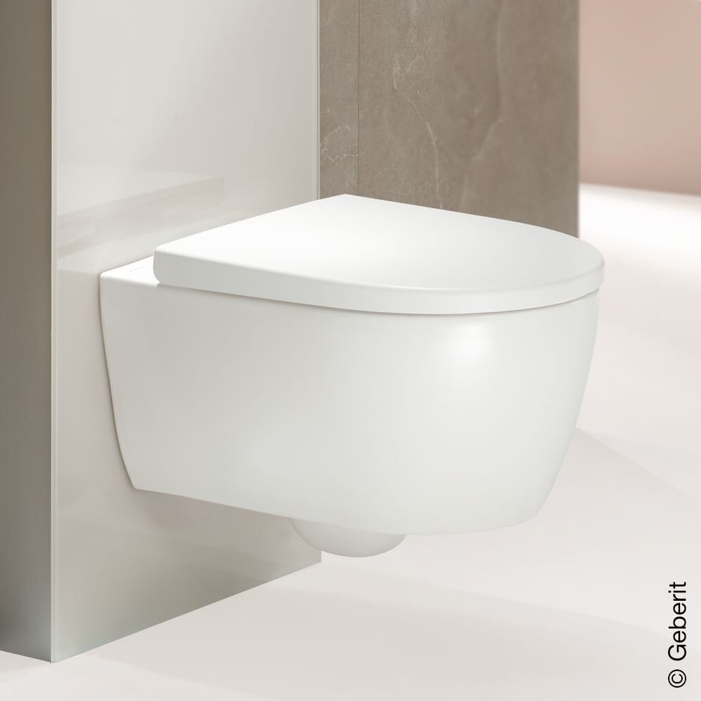 Geberit iCon Wand-WC Ausführung kurz mit WC-Sitz, weiß matt - 502381JT1 ...