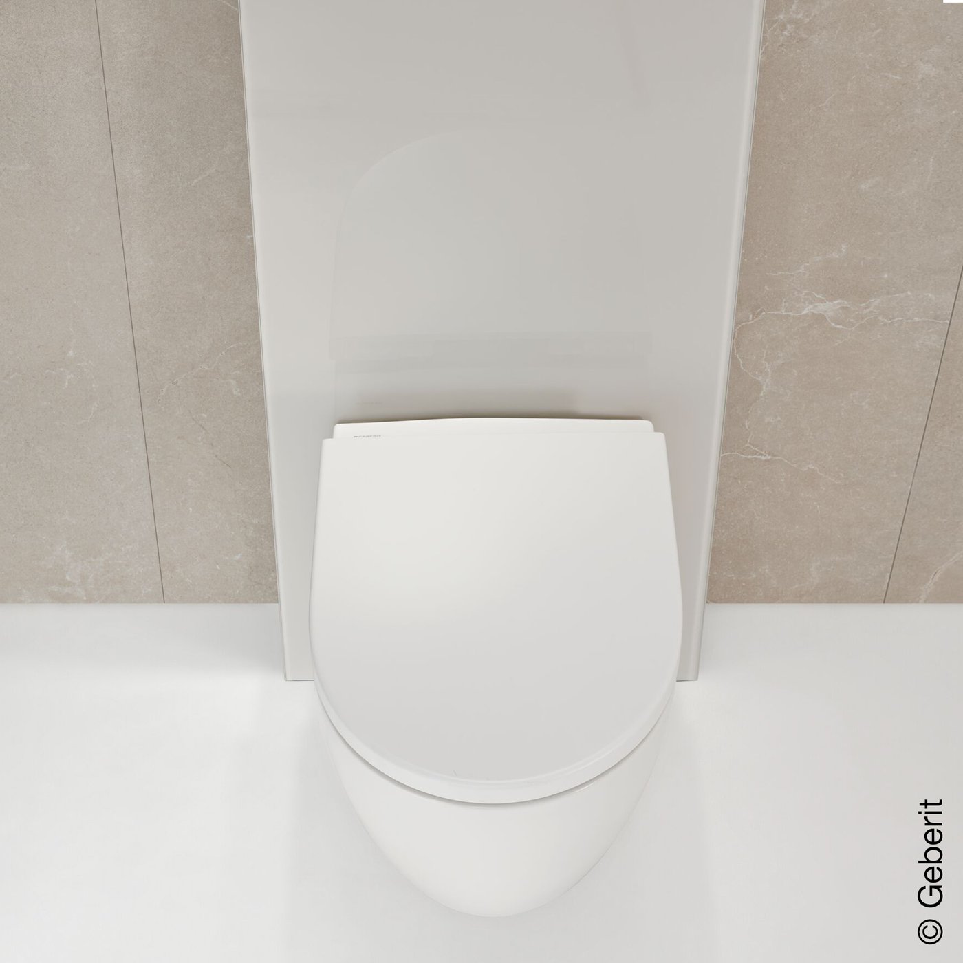 Geberit iCon Wand-WC Ausführung kurz mit WC-Sitz, weiß matt - 502381JT1 ...