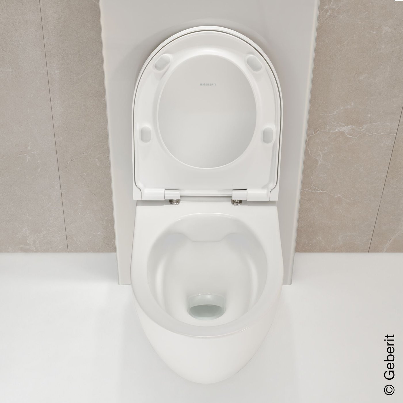 Geberit iCon Wand-WC Ausführung kurz mit WC-Sitz, weiß matt - 502381JT1 ...