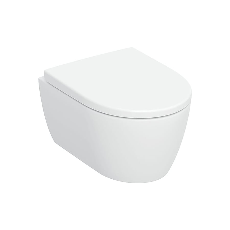 Geberit iCon Wand-WC mit TurboFlush, Ausführung kurz mit WC-Sitz, mit ...