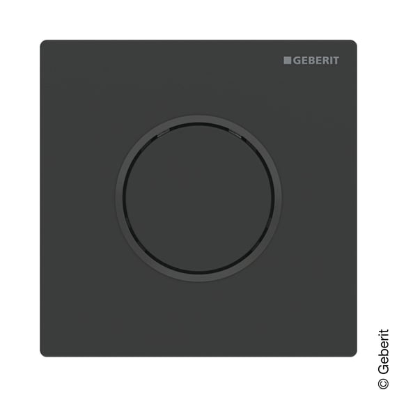 Plaque De Déclenchement Noire Mat Avec Bordure Chromée – Pour Réservoirs Geberit Sigma, Delta, Basic UP | Design Moderne, Montage Facile