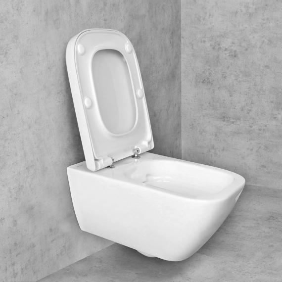 Geberit Smyle Square Wand-Tiefspül-WC & Tellkamp Premium 8000 WC-Sitz SET  weiß, mit KeraTect - 500208018+TK8000 | REUTER