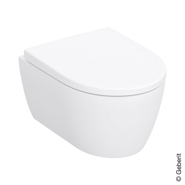 Geberit iCon Wand-WC Ausführung kurz mit WC-Sitz, weiß matt - 502381JT1 ...