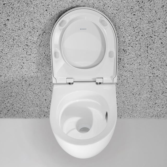 Geberit Acanto Wand-WC-Set Mit Softclose-Sitz – Tiefspüler, TurboFlush, Weiß