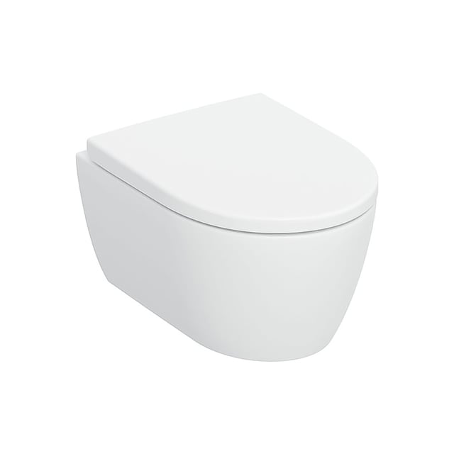 Geberit iCon Wand-WC mit TurboFlush, Ausführung kurz mit WC-Sitz, weiß ...