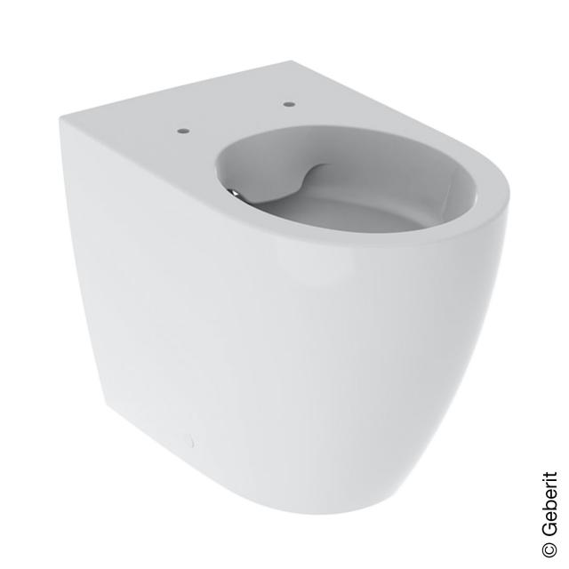 Geberit iCon Stand-Tiefspül-WC ohne Spülrand weiß, mit KeraTect