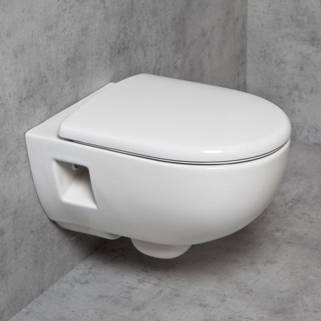 Geberit Renova & Tellkamp Premium 3000 Wand-WC-SET spülrandlos: WC mit KeraTect, WC-Sitz mit Absenkautomatik