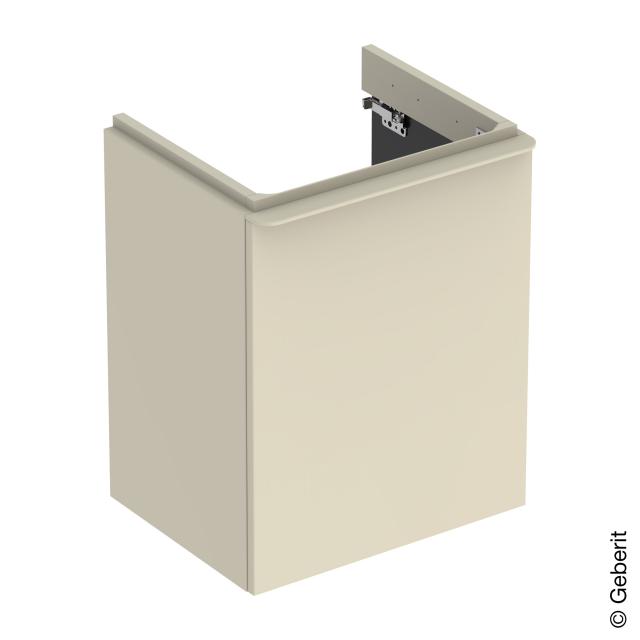 Geberit Smyle Square Handwaschbeckenunterschrank mit 1 Tür sandgrau hochglanz