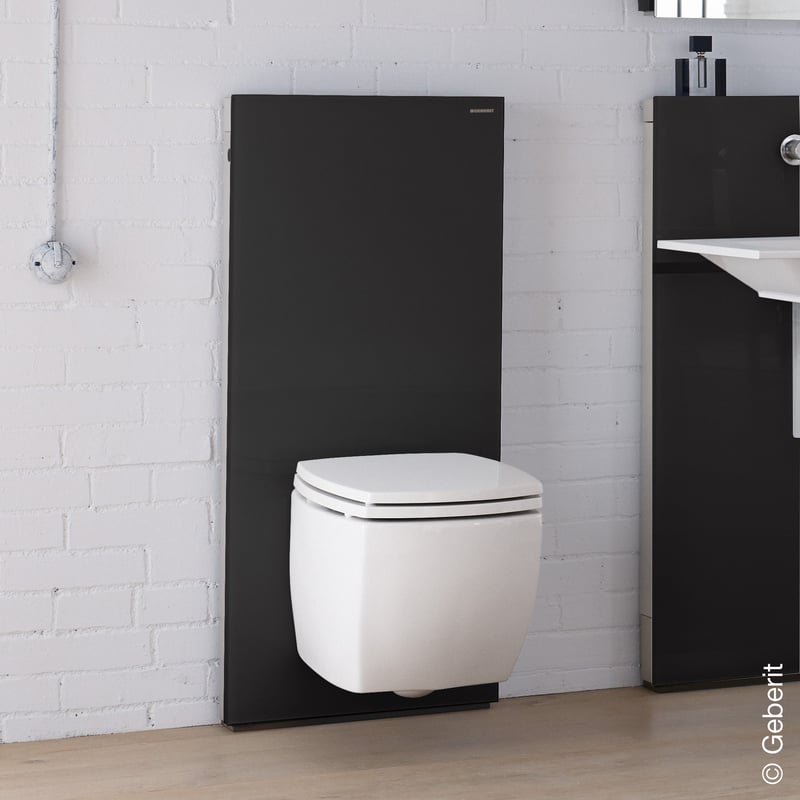 Geberit Monolith Sanitärmodul für WandWC H 114 cm, Glas