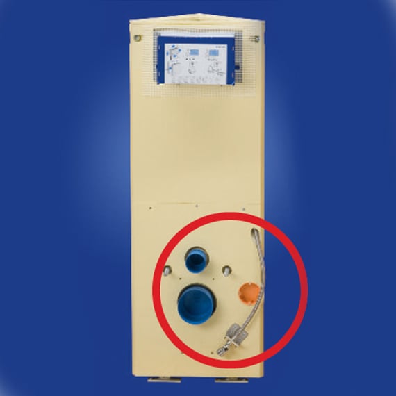 Toilet Universal Module Grumbach Universal corner module W: 108 cm, for wall-mounted toilets ...