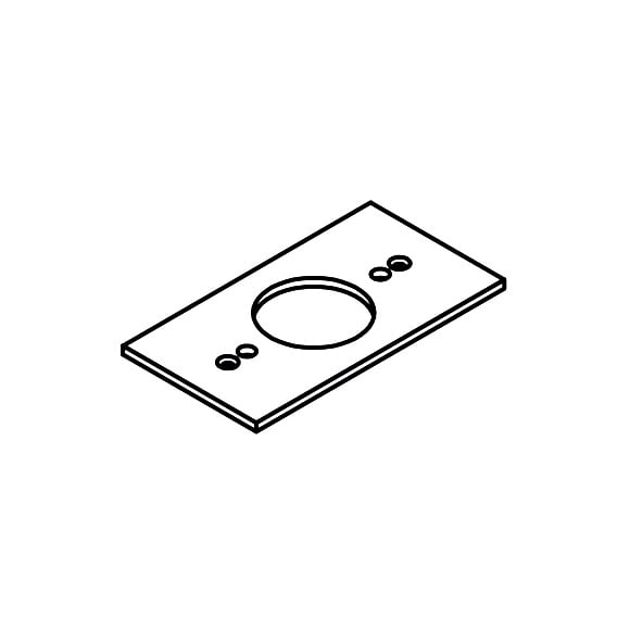 6 Alu-Montageplatten Für Außenbeleuchtung – Bronzefarben, Dachrinnenhalterung Für Strahler & Fluter