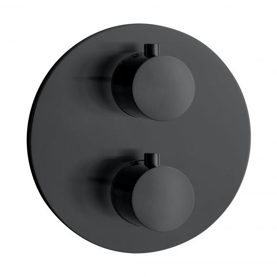 Herzbach DEEP BLACK Unterputz Thermostat für 2 Verbraucher
