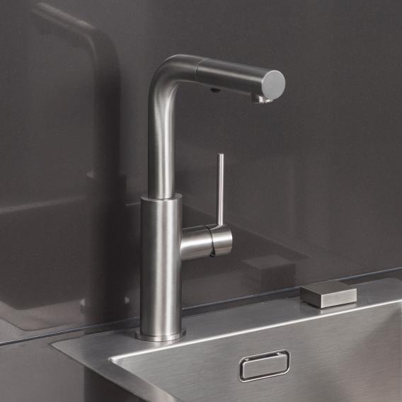 Herzbach Design iX Einhebel-Küchenarmatur, mit ausziehbarem Auslauf