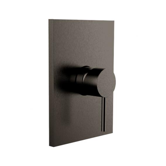 Herzbach Design iX PVD Brausebatterie Unterputz, eckig black steel