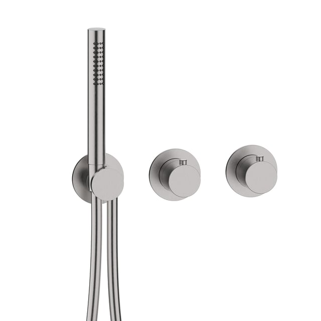 IMEX Duschset Mit Thermostat – 2-Wege, In Roségold Gebürstet, Komplett-Set