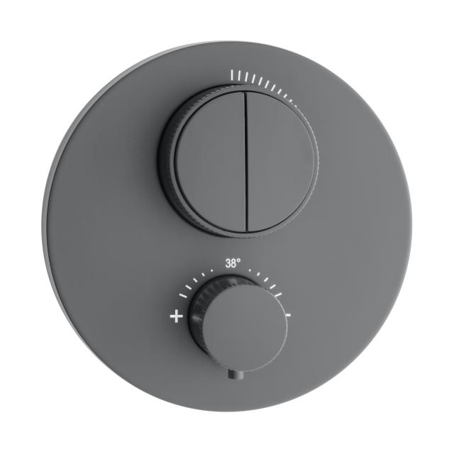 Herzbach DEEP GREY PUSH-Thermostat, für 2 Verbraucher