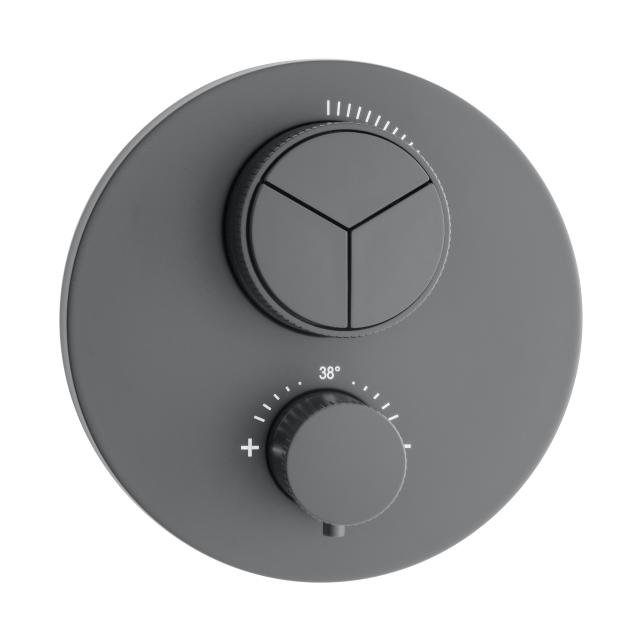 Herzbach DEEP GREY PUSH-Thermostat, für 3 Verbraucher