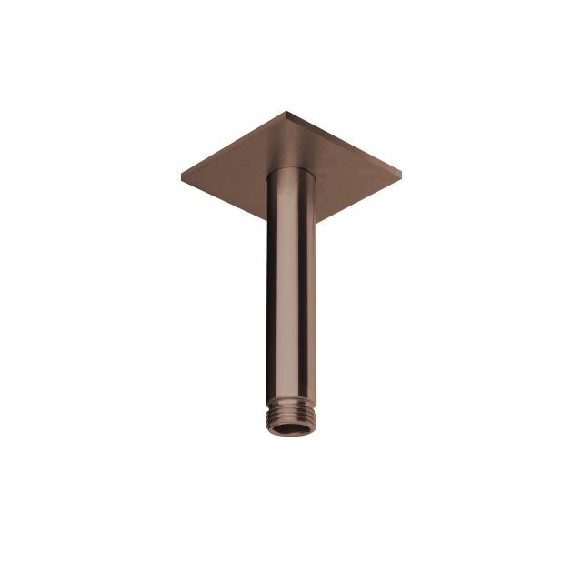 Herzbach Design iX PVD Deckenarm seven eckig für Regenbrause copper steel