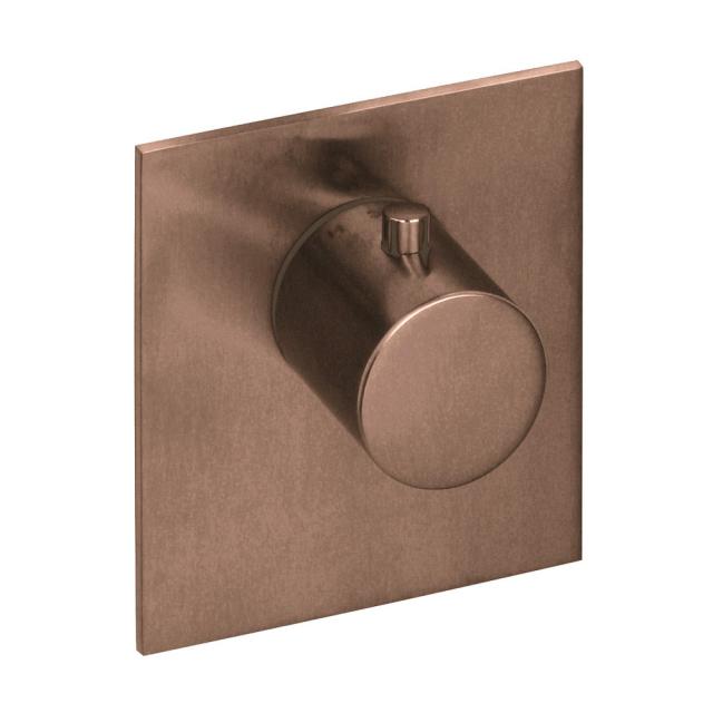Herzbach Logic XL Vario Einzel-Thermostatmodul eckig copper steel