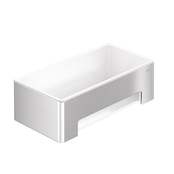 Hewi System 900 Shower Basket For Screwing Brushed Stainless Steel Signal White 900 03 001xa