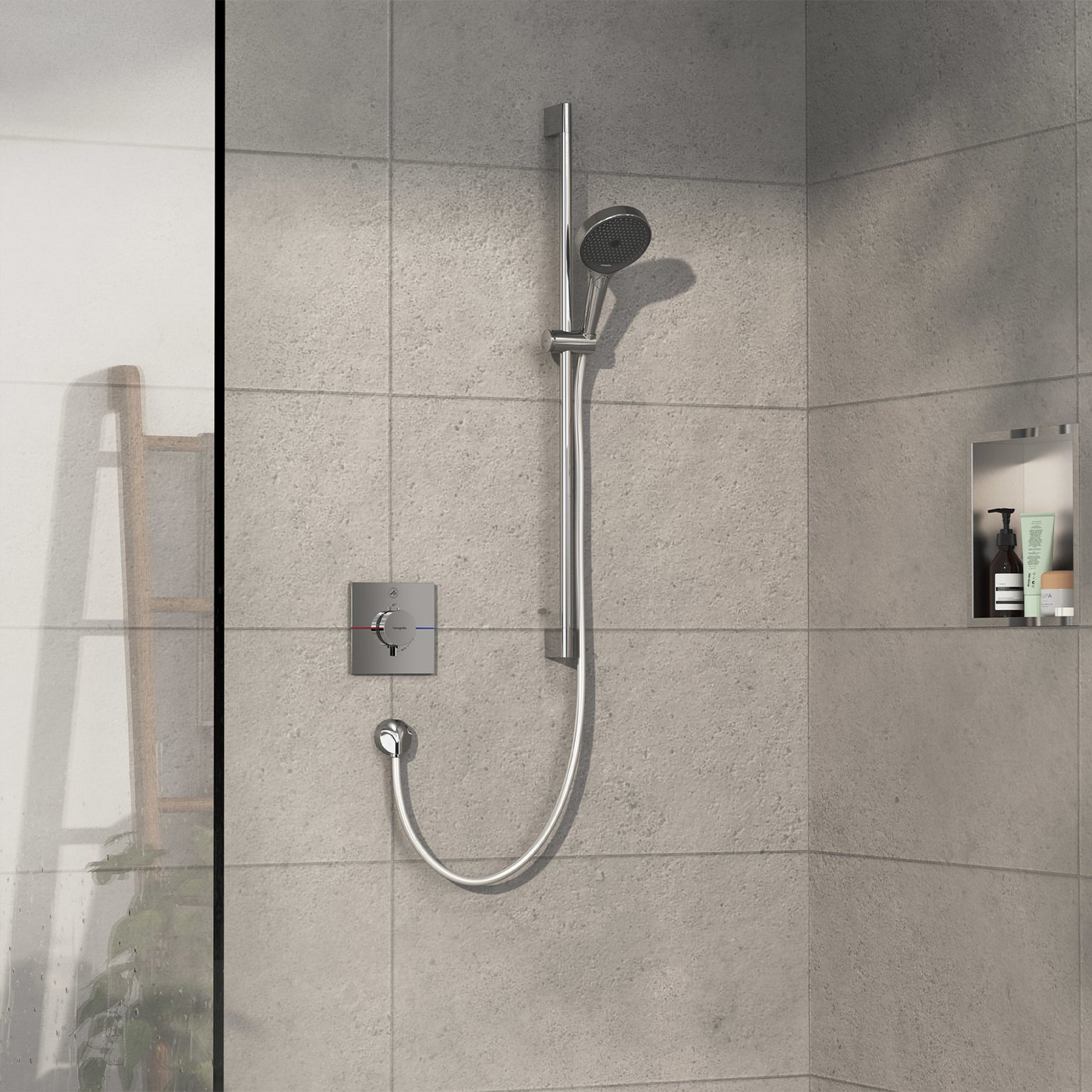 hansgrohe ShowerSelect Comfort E concealed shower fitting with ...