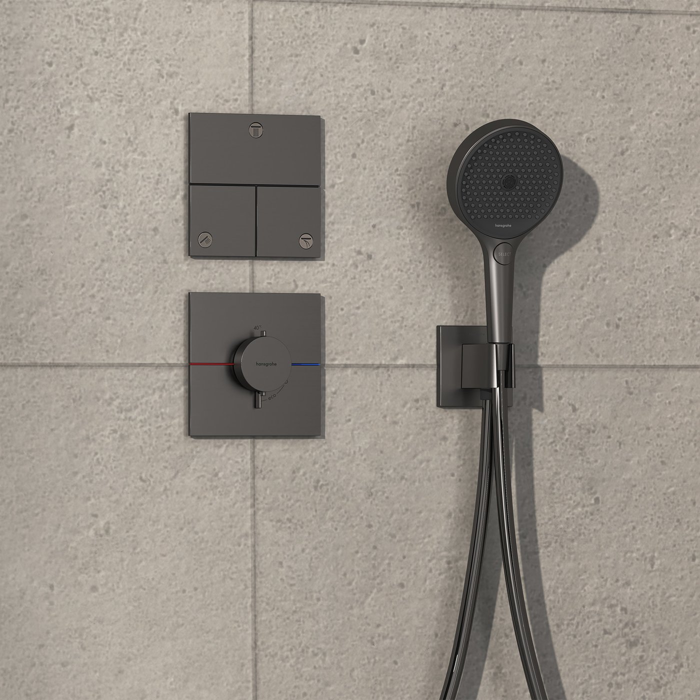 Luxus Hansgrohe Duscharmatur Unterputz Schwarz Bild