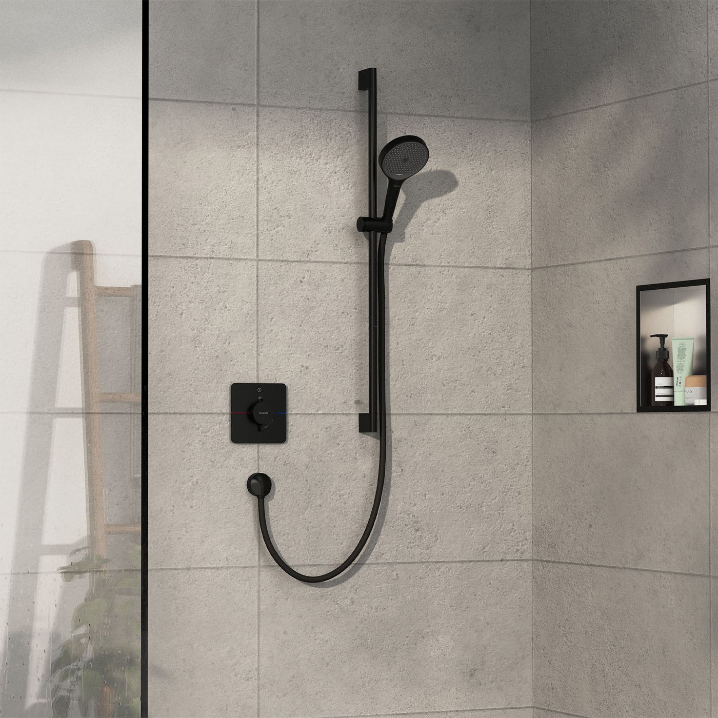 Luxus Hansgrohe Duscharmatur Unterputz Schwarz Bild