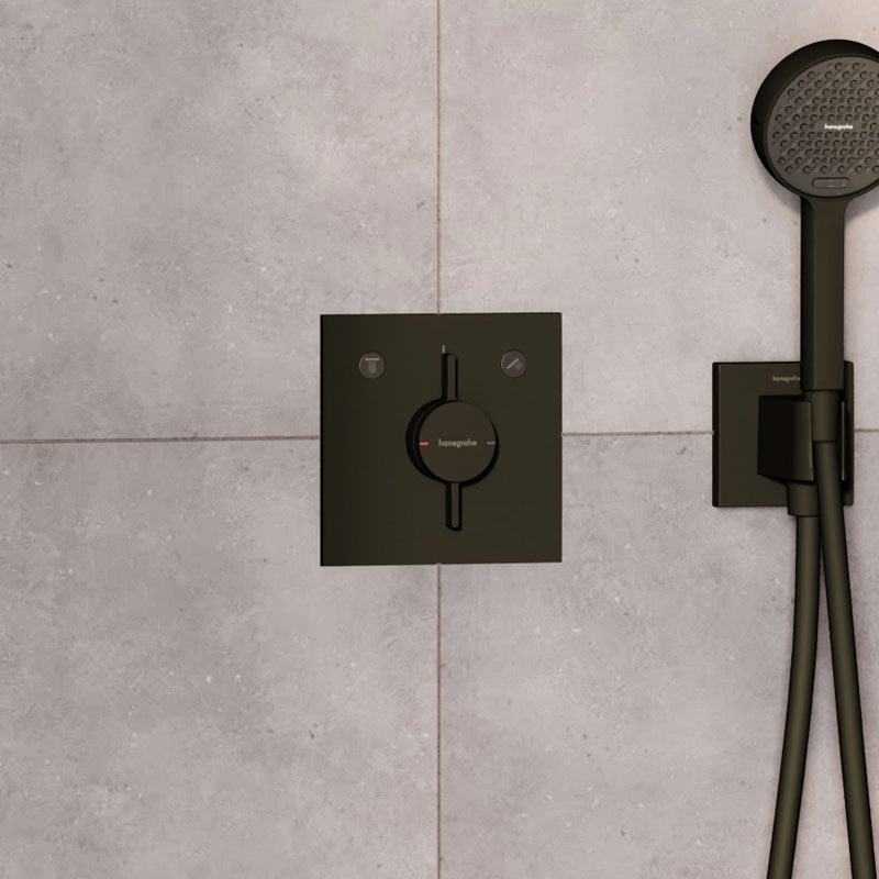 Stilvolle Hansgrohe Unterputz Armatur Schwarz Fotos