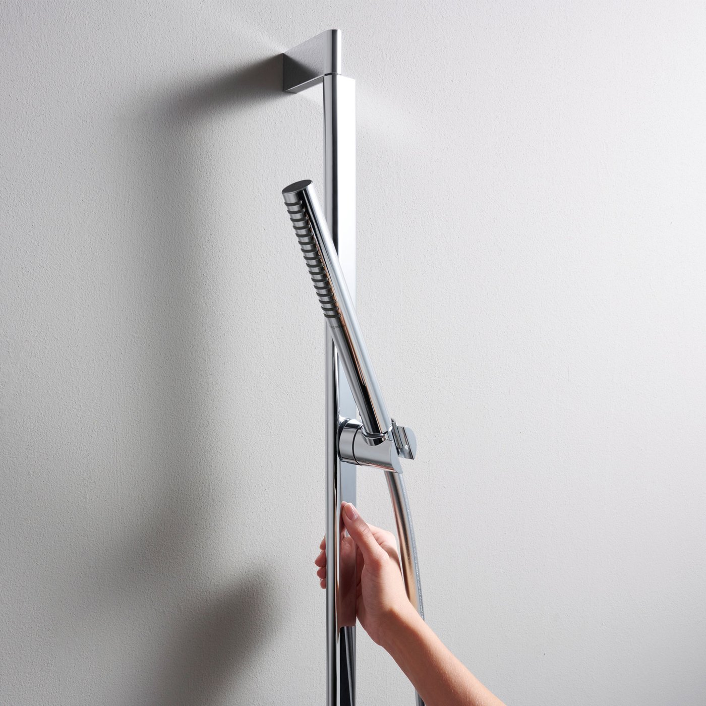 hansgrohe Pulsify S Brausegarnitur mit Stange, 1 Strahlart mit EcoSmart ...