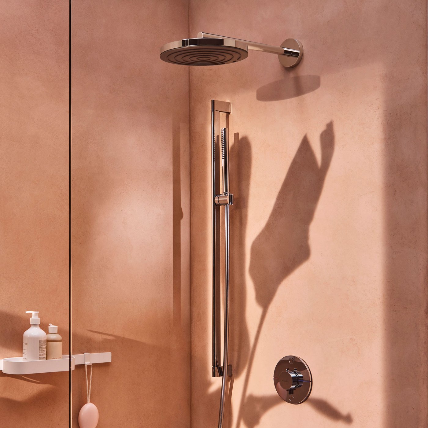 hansgrohe Pulsify S Brausegarnitur mit Stange, 1 Strahlart mit EcoSmart ...