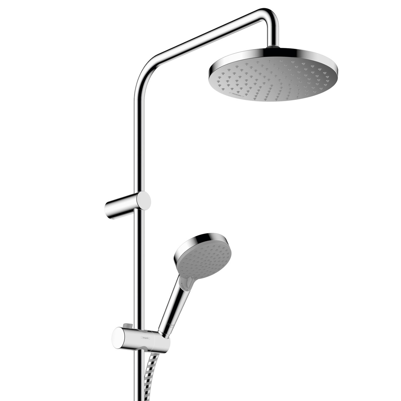 hansgrohe Vernis Blend exposed shower system with bath spout ...