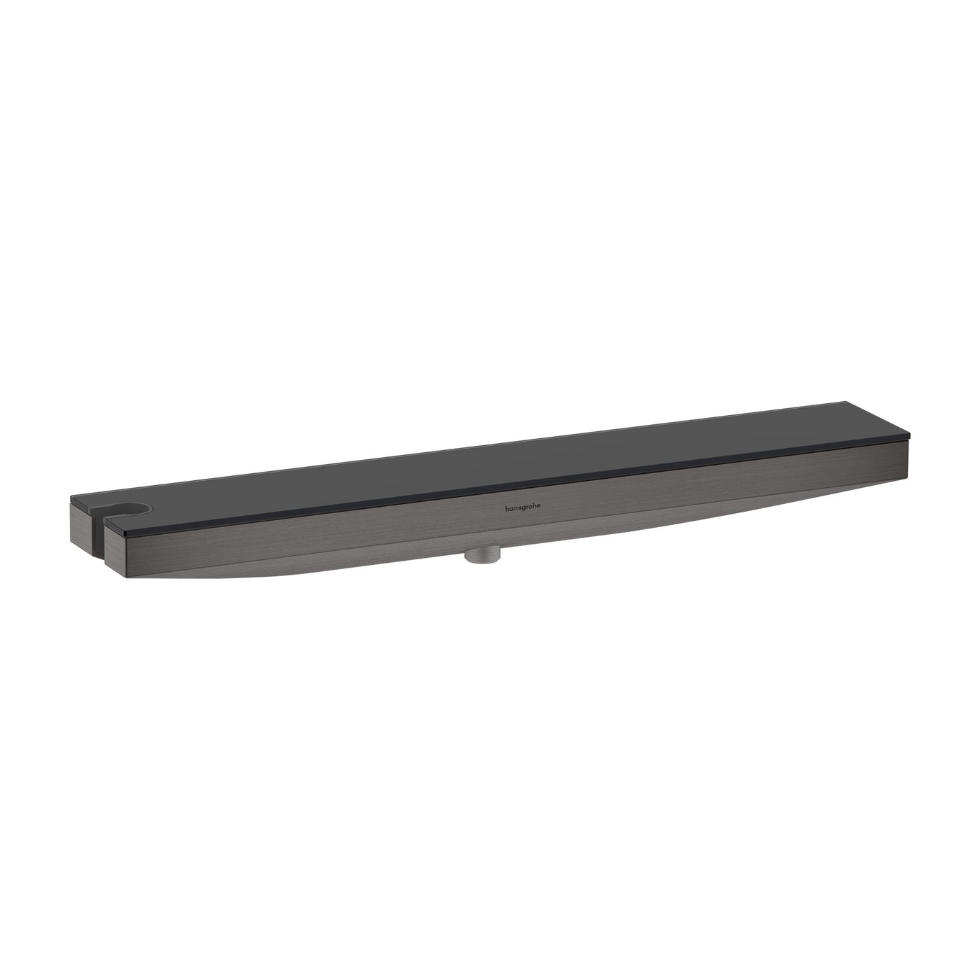 hansgrohe Rainfinity shower bracket with hose connection brushed black ...