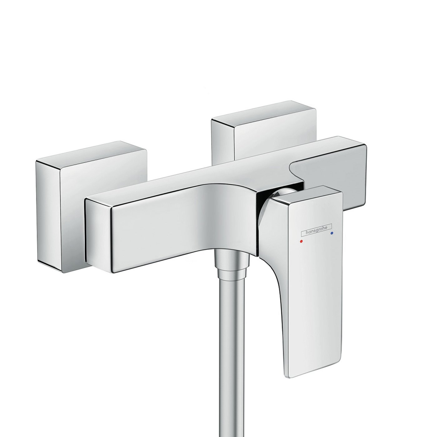 hansgrohe Metropol exposed shower fitting with mixer chrome - 32560000 ...