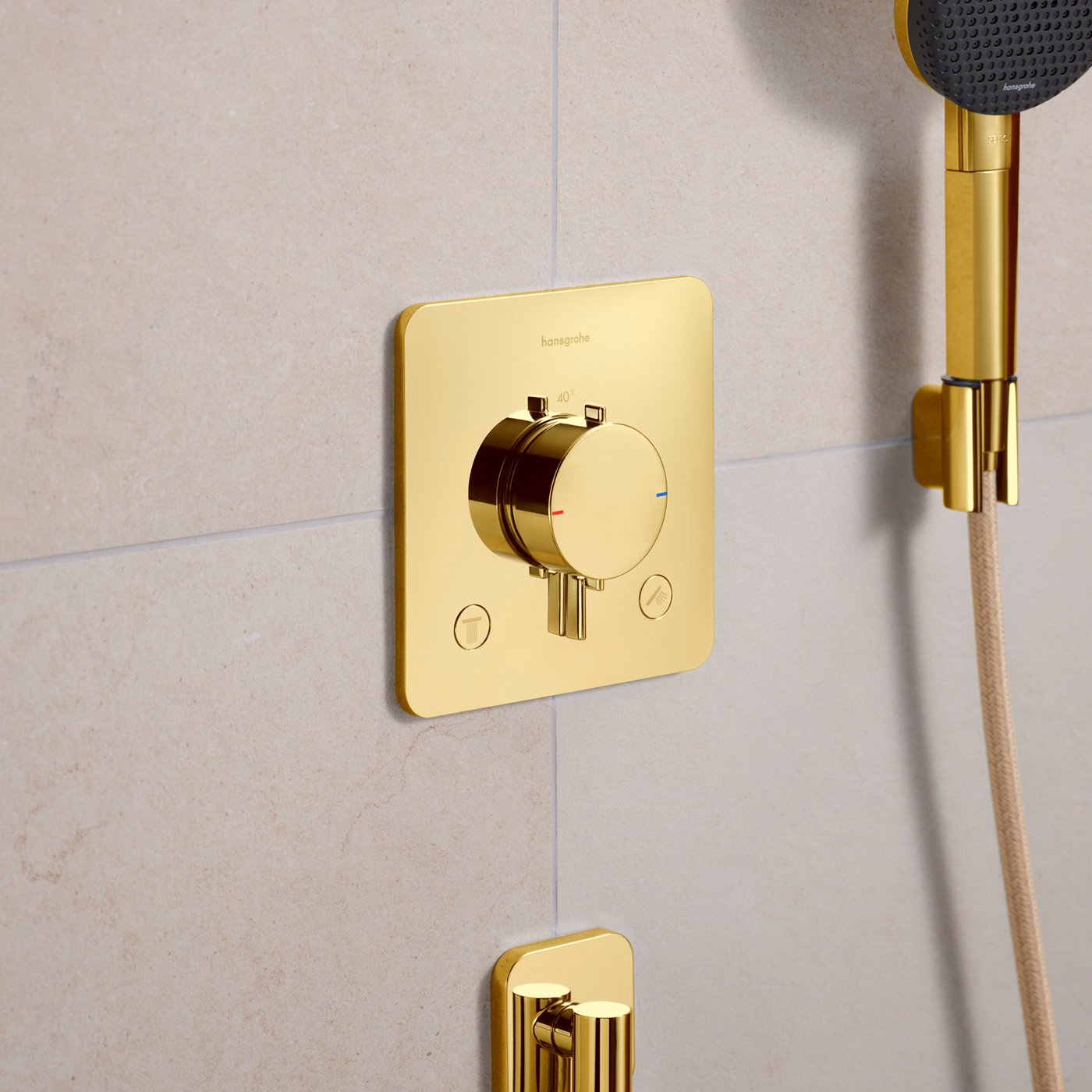 Hansgrohe Ecostat Wannenthermostat Universal (Chrom, Glänzend
