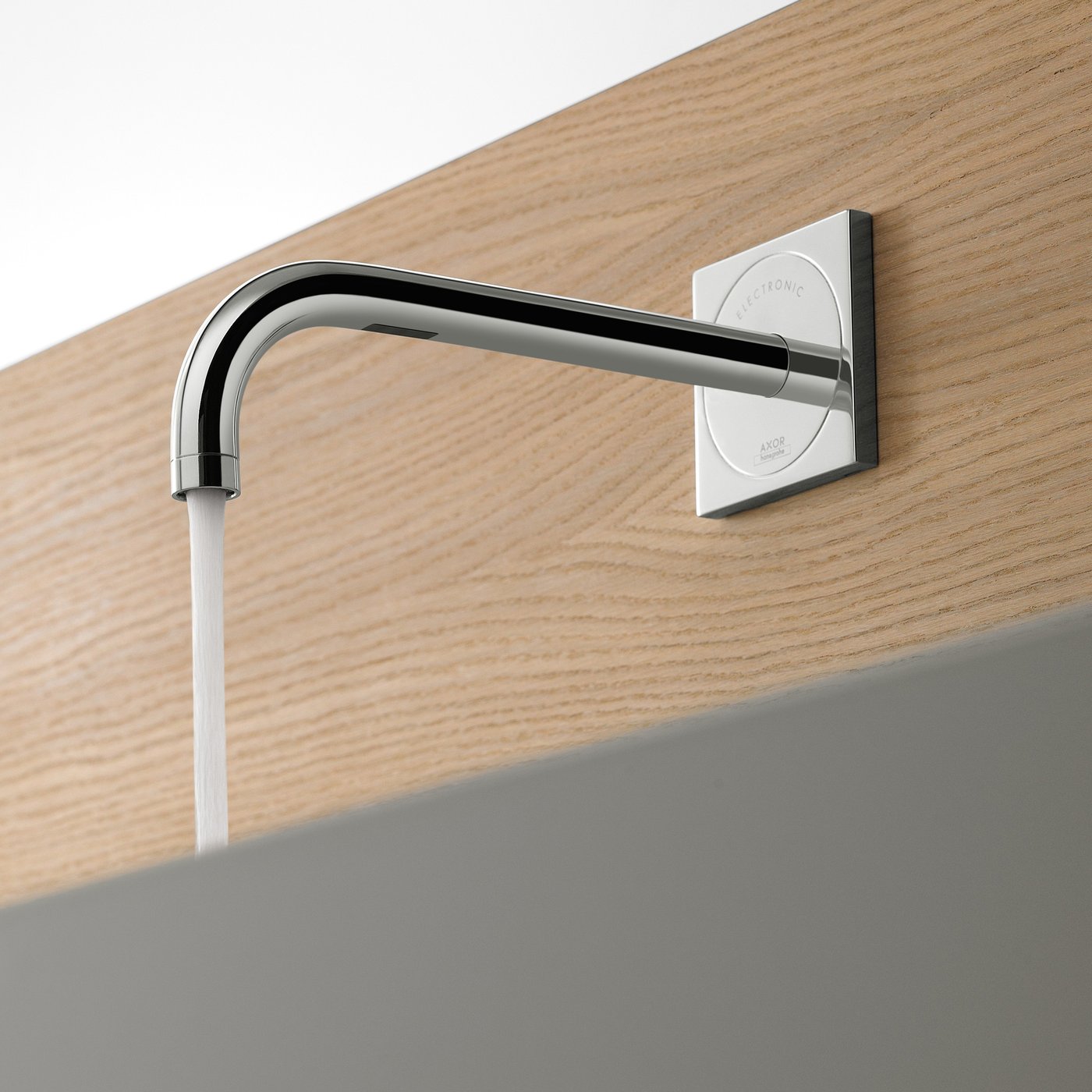 AXOR Uno Waschtischarmatur – Wandmontiert, Chrom, 165 Mm Auslauf, Edles Bad-Design