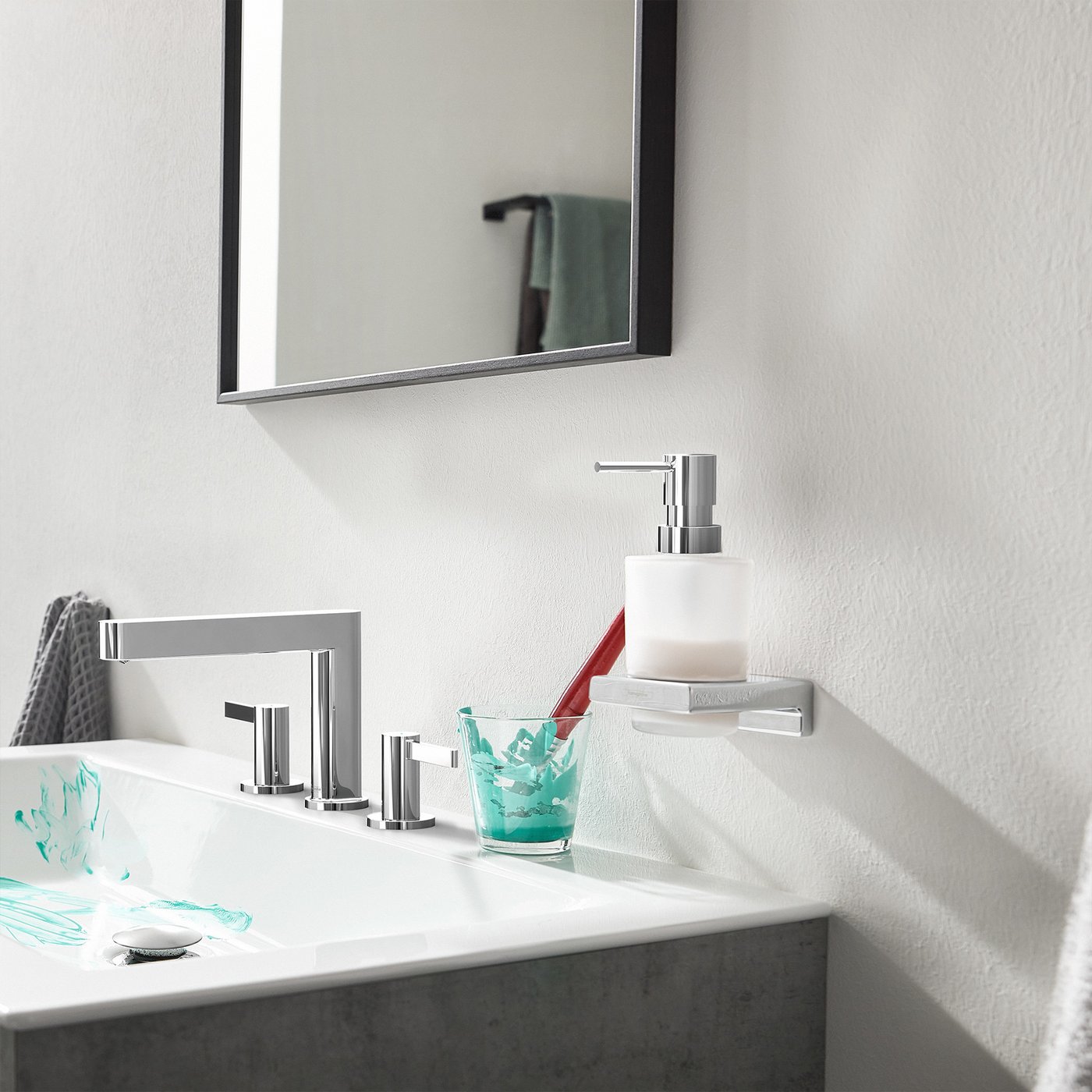 hansgrohe AddStoris soap dispenser for screwing, chrome - 41745000 | REUTER
