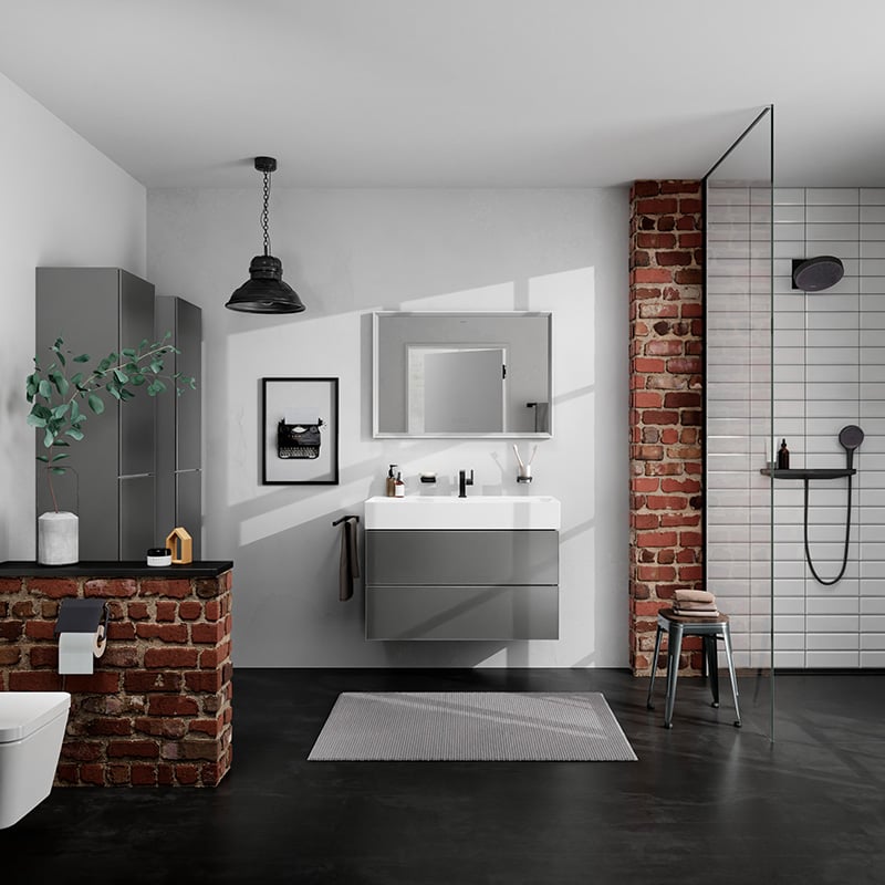 hansgrohe AddStoris Handtuchstange starr, schwarz matt - 41770670 | REUTER