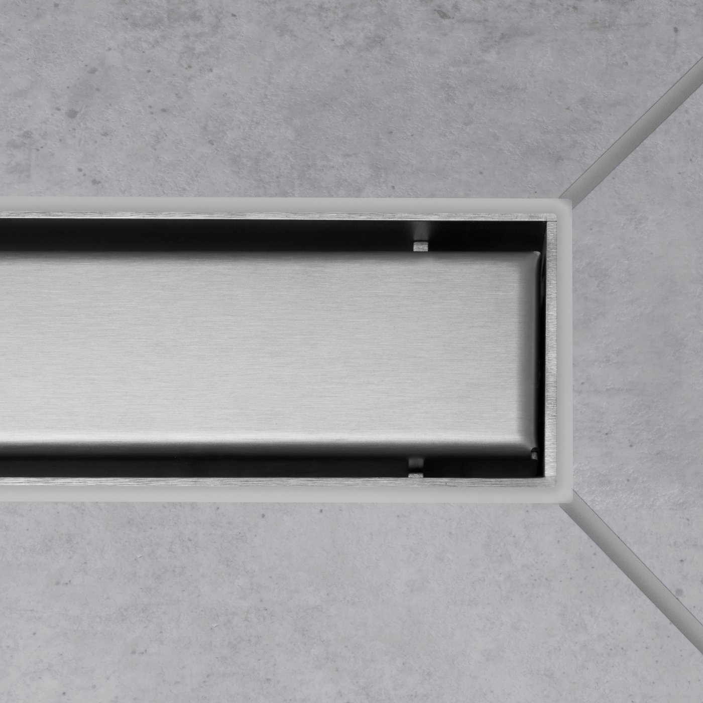 Tileable Cover hansgrohe RainDrain Match covers tileable on one side, brushed ...