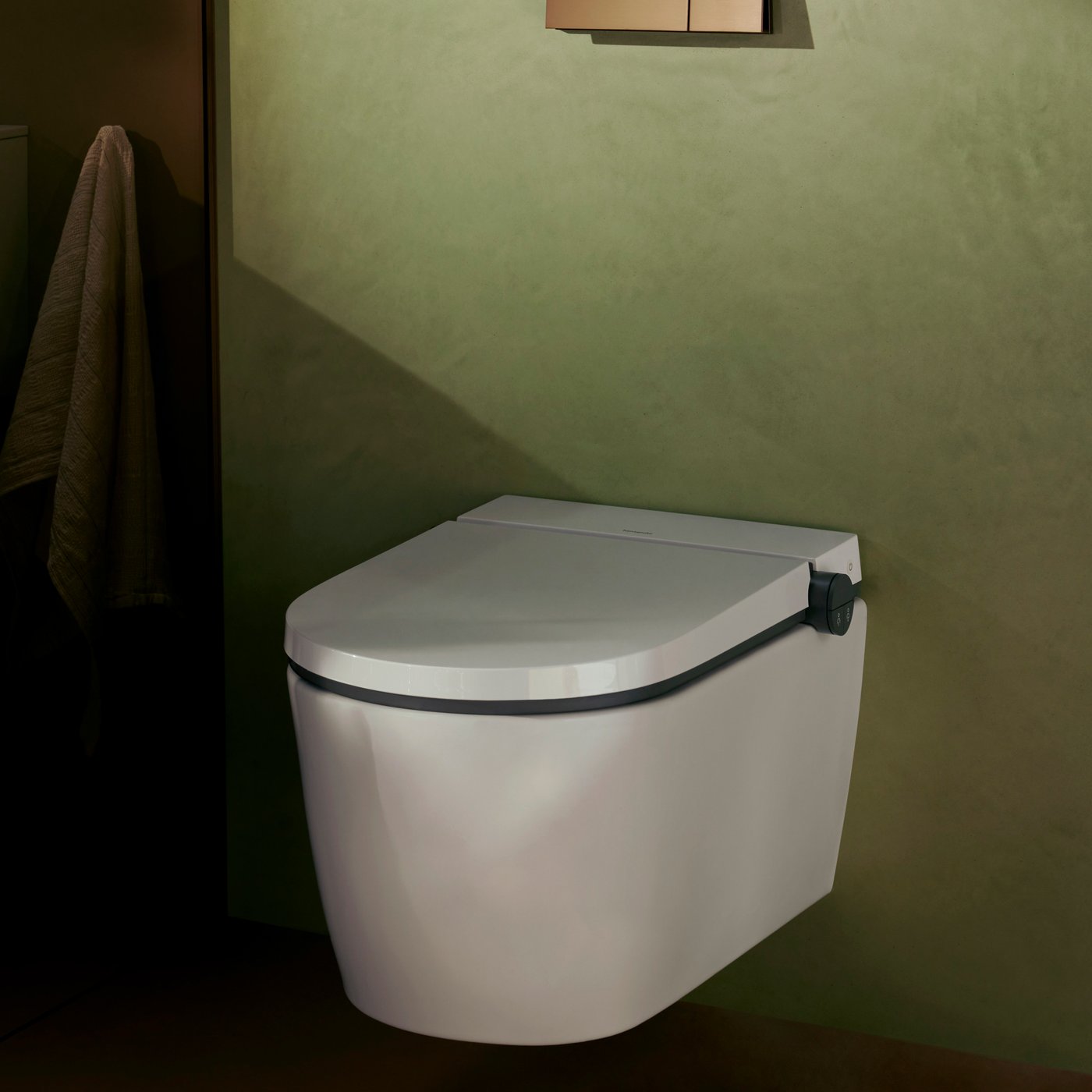 hansgrohe LavaPura Element S wall-mounted, shower toilet with AquaHelix ...