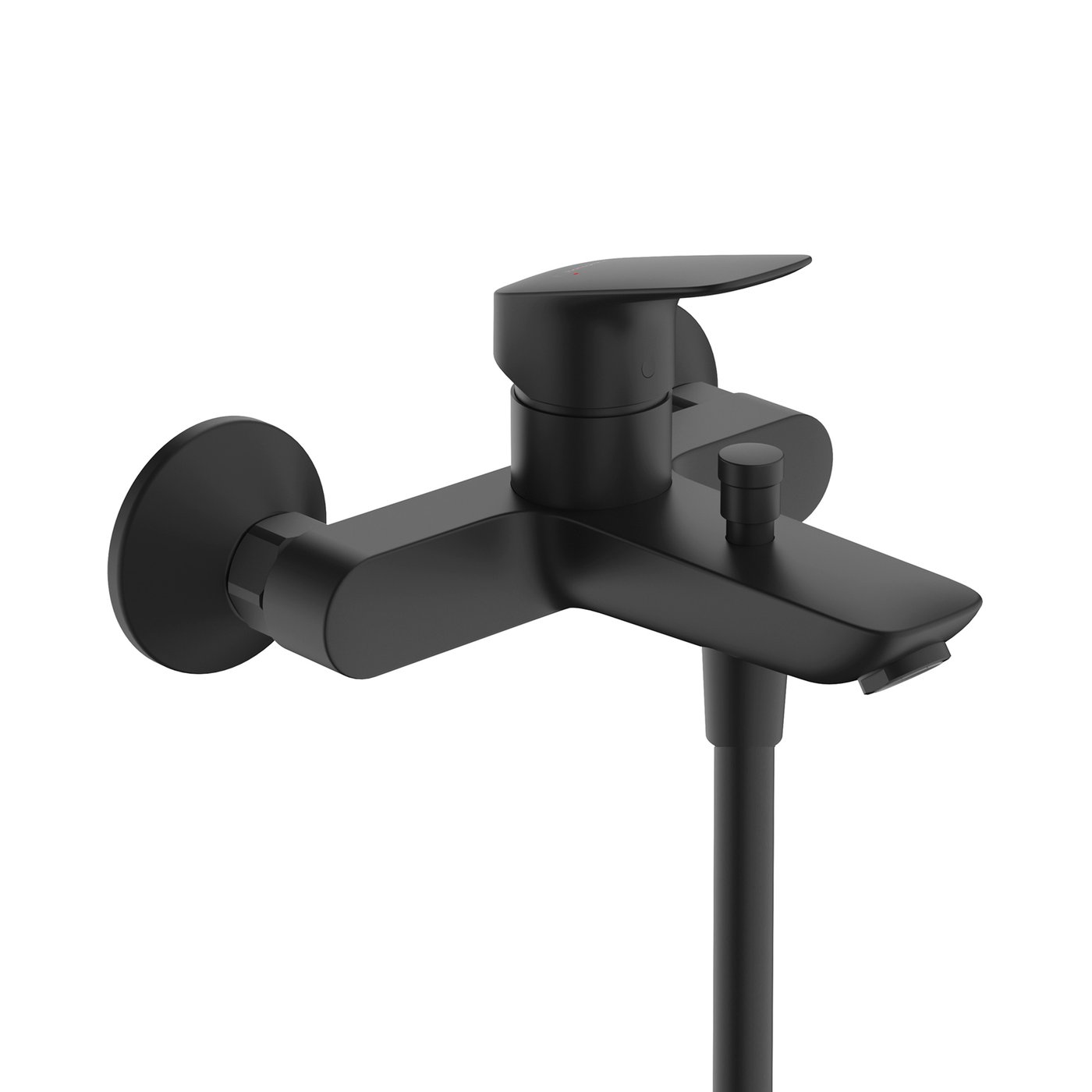 hansgrohe Logis exposed bath fitting, single-lever mixer matt black ...