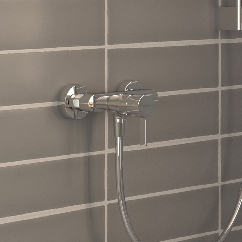Hansgrohe Livafine Exposed Shower Fitting With Mixer Chrome 72665000 