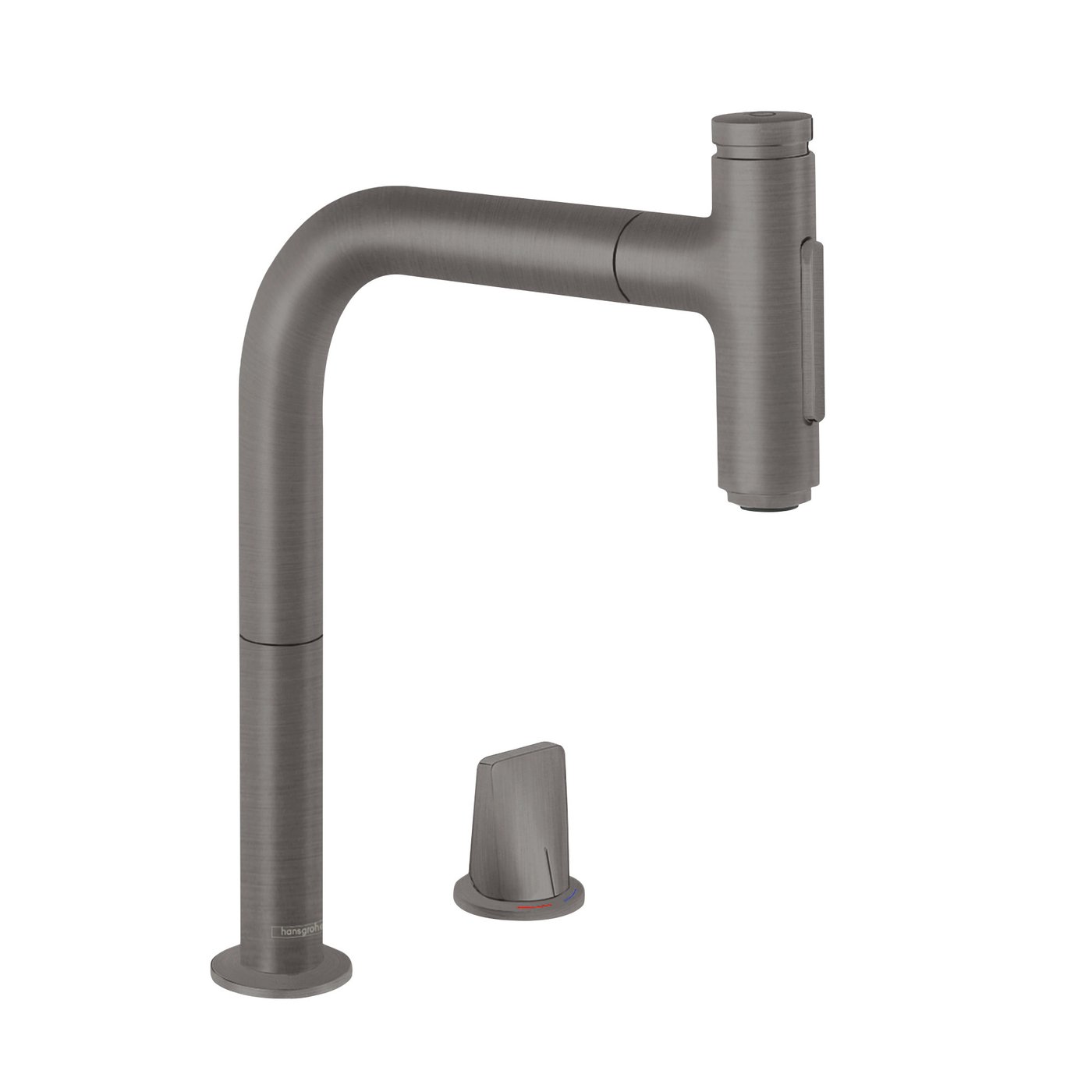 hansgrohe Metris Select M71 kitchen fitting with sBox, extendable, can ...