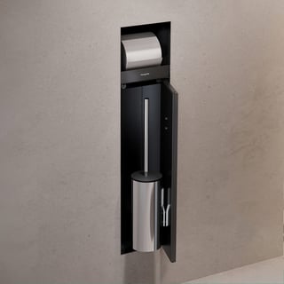 hansgrohe XtraStoris Rock recessed toilet module with tileable 