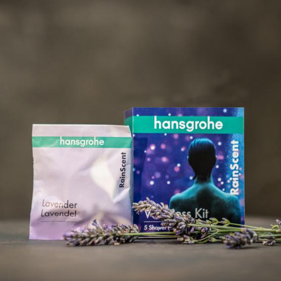 Hansgrohe RainScent Wellness Kit Duschtabs, 5 Stück Lavendel