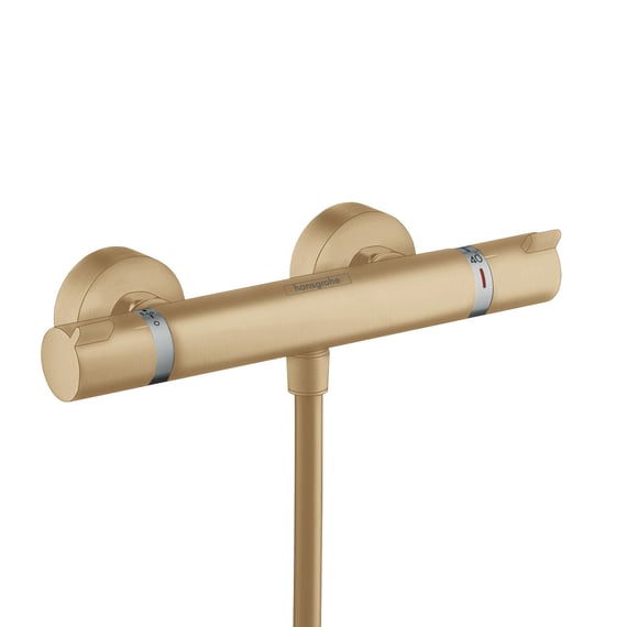 Hansgrohe Ecostat Duschventil – 2 Griffe, Druckausgleichend, Gebürstete Bronze, Mit Umsteller