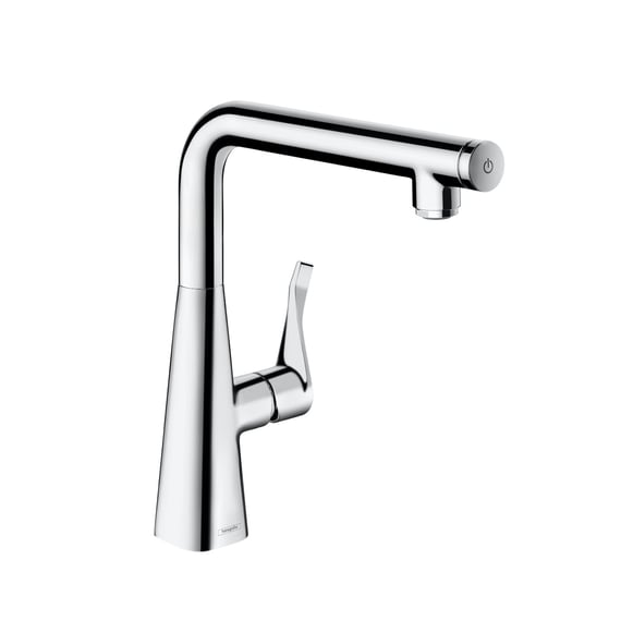 hansgrohe Metris Select M71 kitchen fitting, swivelling chrome ...