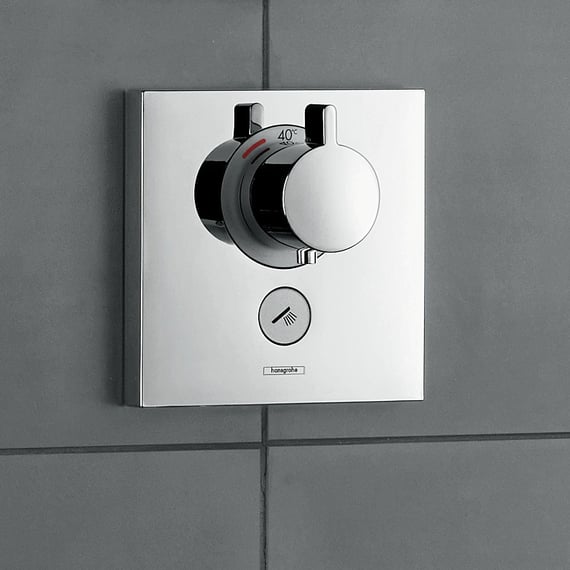 hansgrohe ShowerSelect concealed Highflow thermostat for 1 outlet, 1  additonal outlet - 15761000